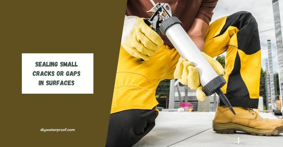 Sealing Small Cracks or Gaps in Surfaces